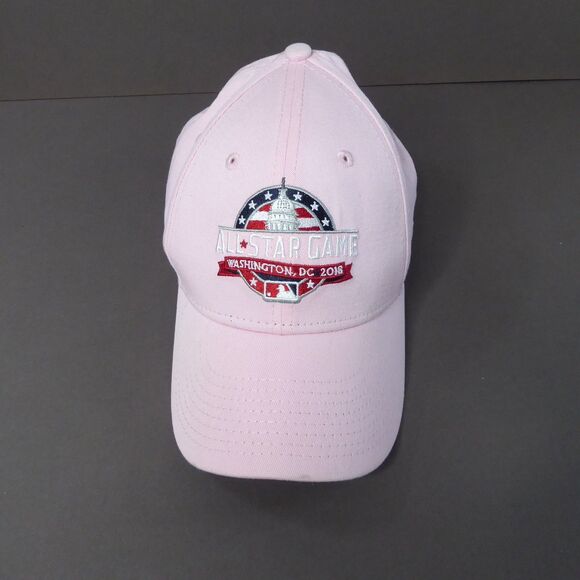MLB All Star Game Hat Cap Strap Back Youth Pink 2018 Baseball New Era - Picture 1 of 9